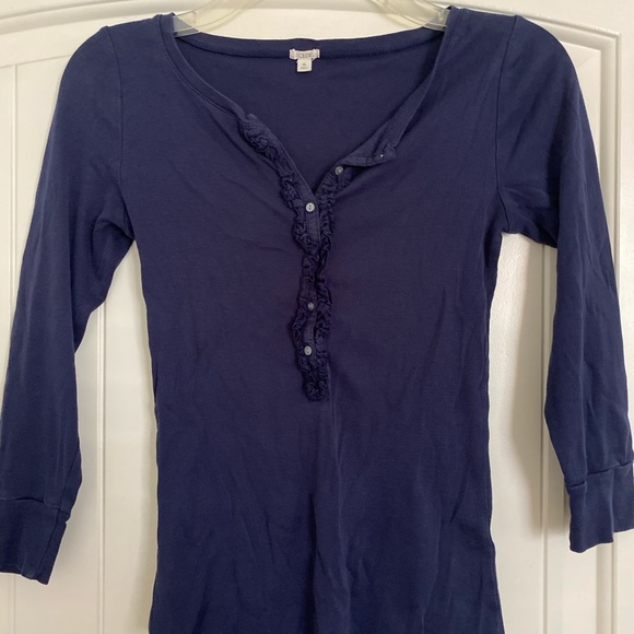 J.Crew Navy Tee Shirt - Picture 2 of 3